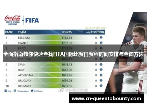 全面指南教你快速查找FIFA国际比赛日赛程时间安排与查询方法